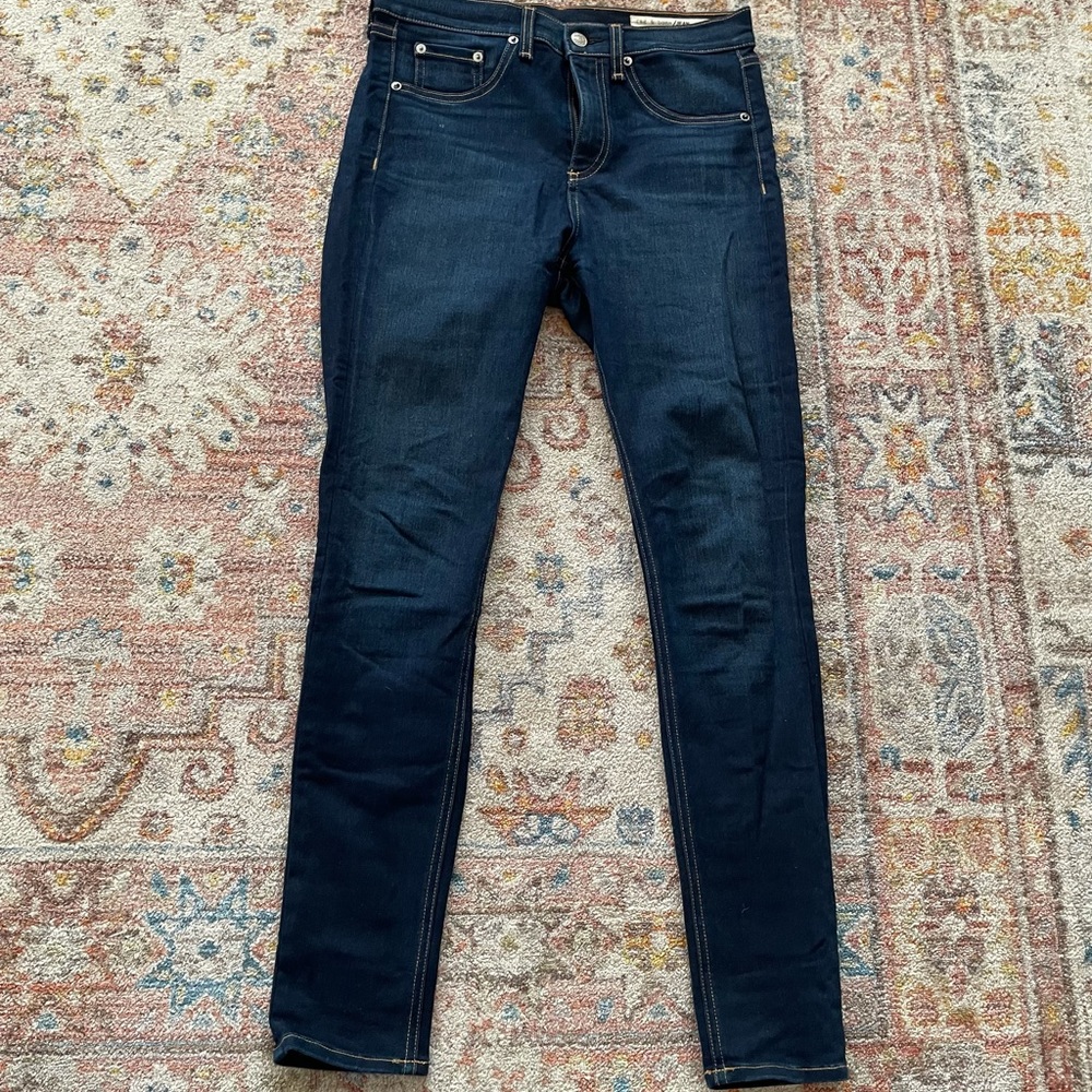 Rag and Bone High Rise Skinny Ankle Jeans